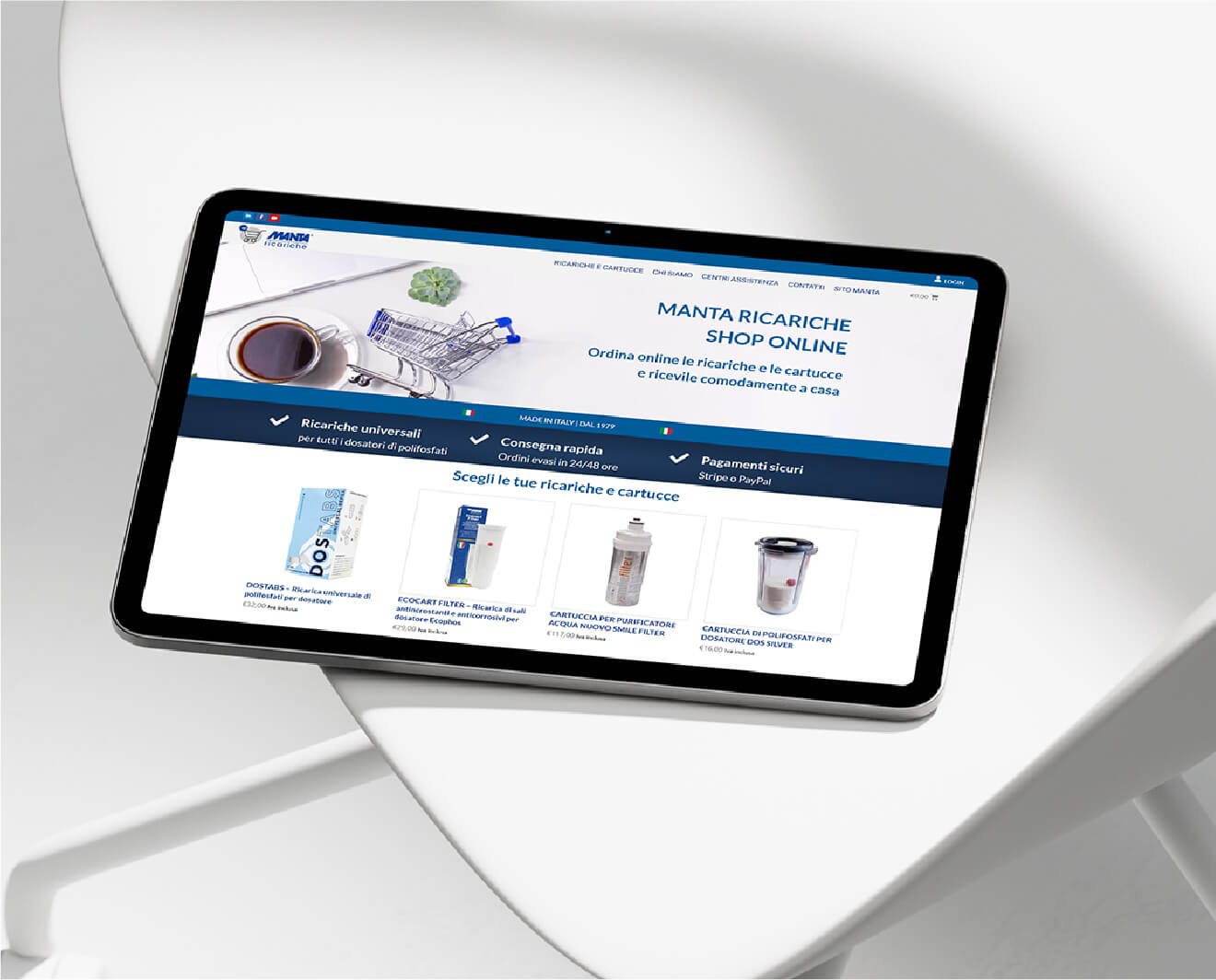 e-commerce mantaricariche